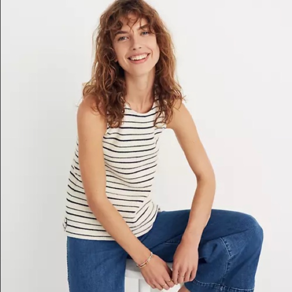 m a d e w e l l • stripe bow back tank - Picture 2 of 5